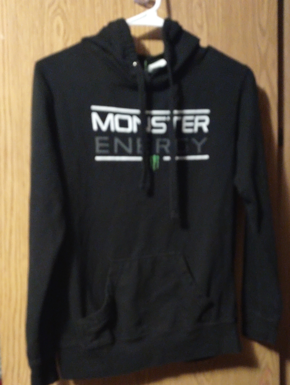 Monster Energy Men's Black Pull Over Hoodie - Logo Front